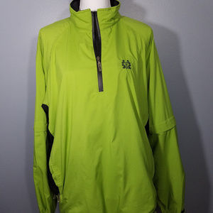 ProQuip Womens Large Apple Green/Black Rain Jacket